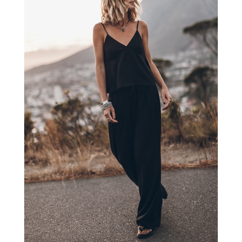 The Black Flowy Pants|XS|S|M|L|XL