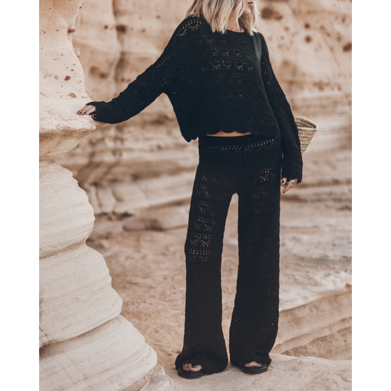 The Black Crochet Pants|XS|S|M|L|XL