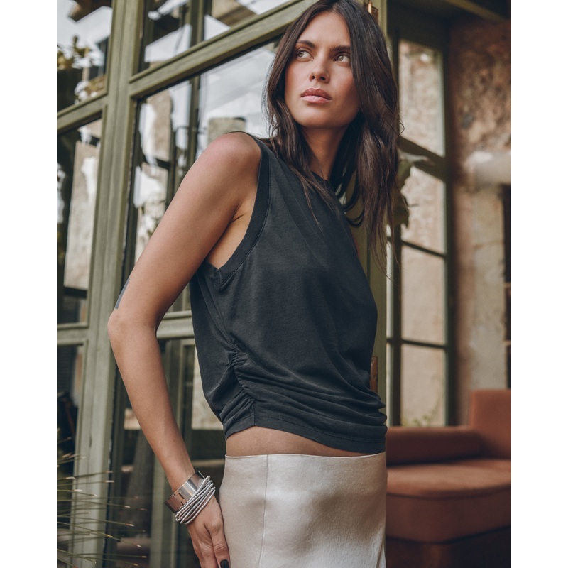 The Dark Draped Tank Top|XS|S|M|L|XL