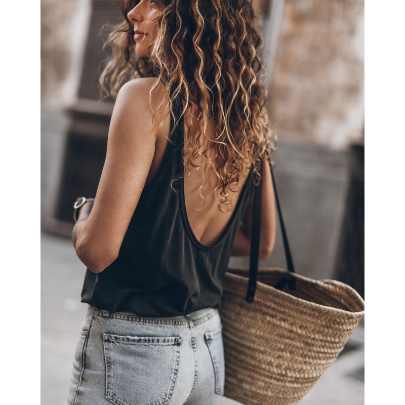 The Dark Low Back Base Tank Top