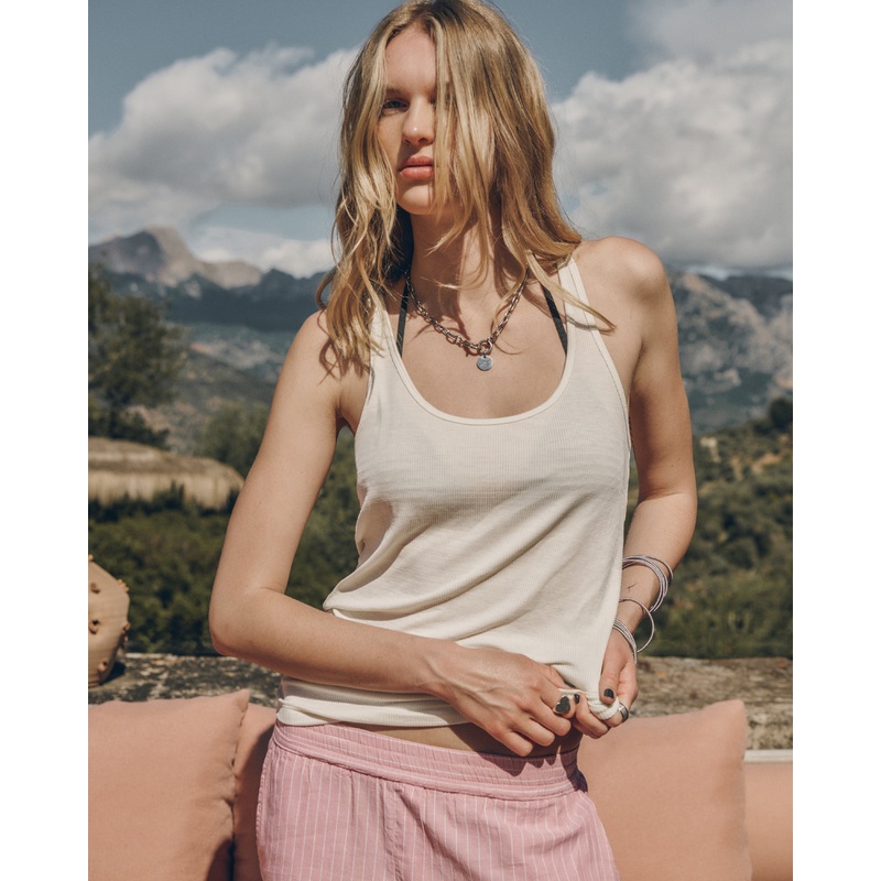 The Ecru Fine Tank Top|XS|S|M|L|XL