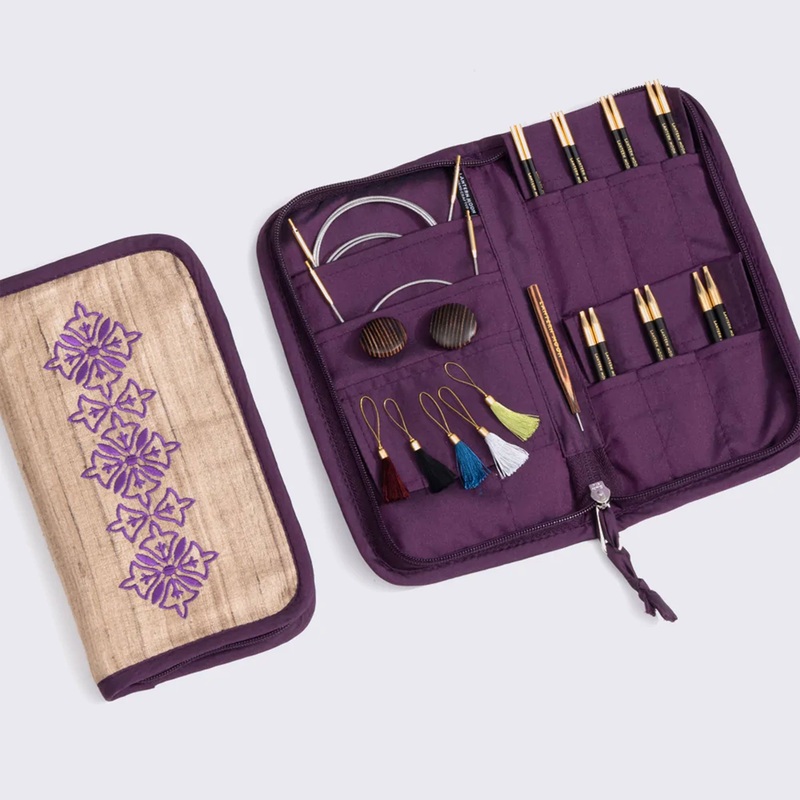 Lantern Moon Ebony Interchangeable Needle Sets – Bliss – 4 Inch Tips US 2.5-10