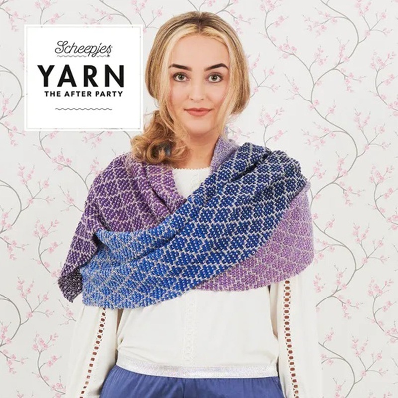 Scheepjes YARN The After Party Patterns – 71 Lavender Trellis Wrap