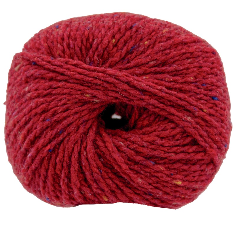 Berroco Millstone Tweed Yarn – 11150 Ruby