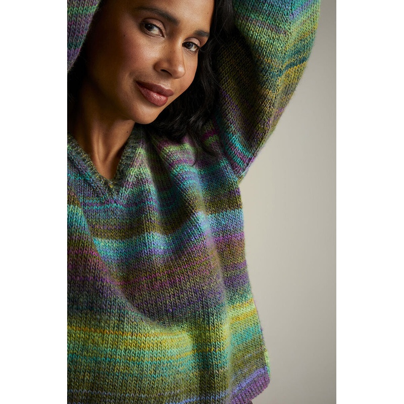 Sirdar Jewelspun Patterns – 10718 Midnight Garden Sweater – PDF Download