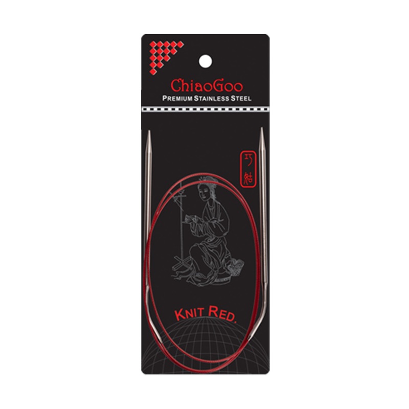 ChiaoGoo Knit RED Circular Needles – US 0 (2.00mm) – 40