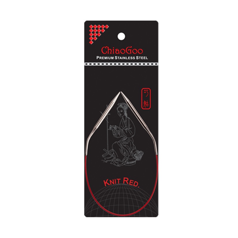ChiaoGoo Knit RED Circular Needles – US 000 (1.5mm) – 12