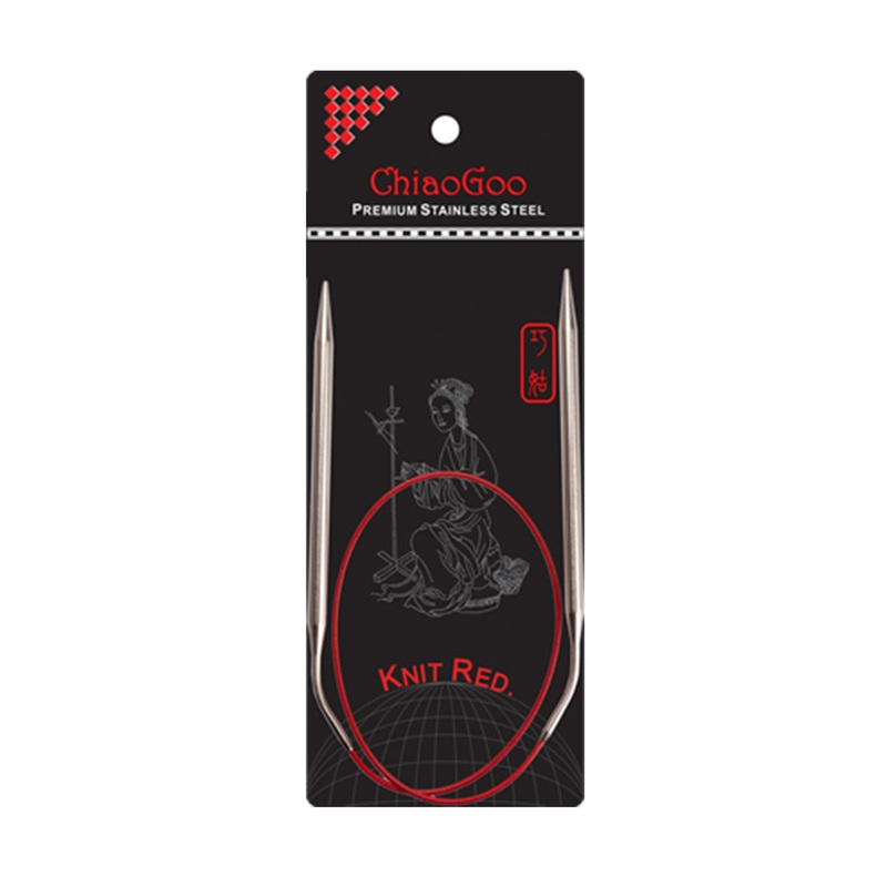 ChiaoGoo Knit RED Circular Needles – US 3 (3.25mm) – 24