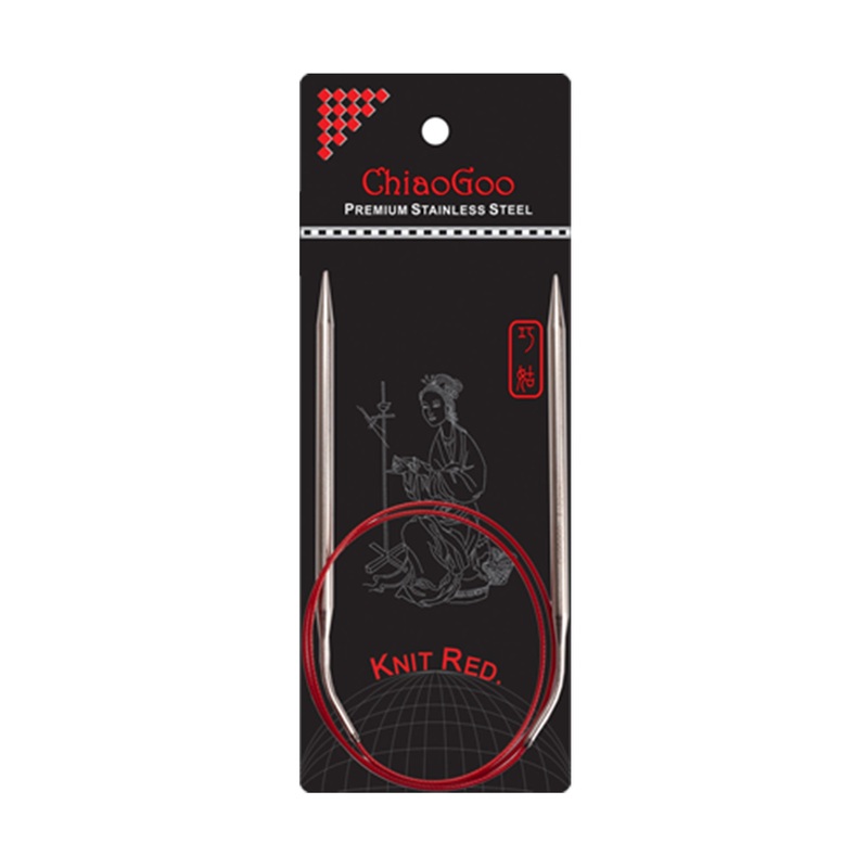 ChiaoGoo Knit RED Circular Needles – US 3 (3.25mm) – 32