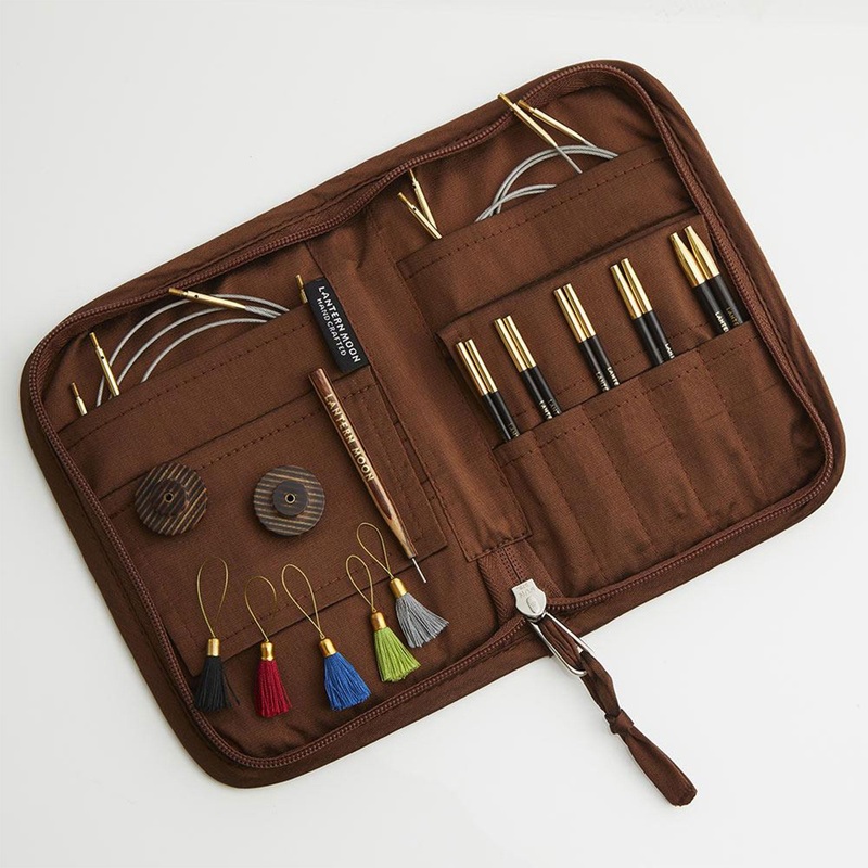Lantern Moon Ebony Interchangeable Needle Sets – Heritage – 4 Inch Tips US 3-8