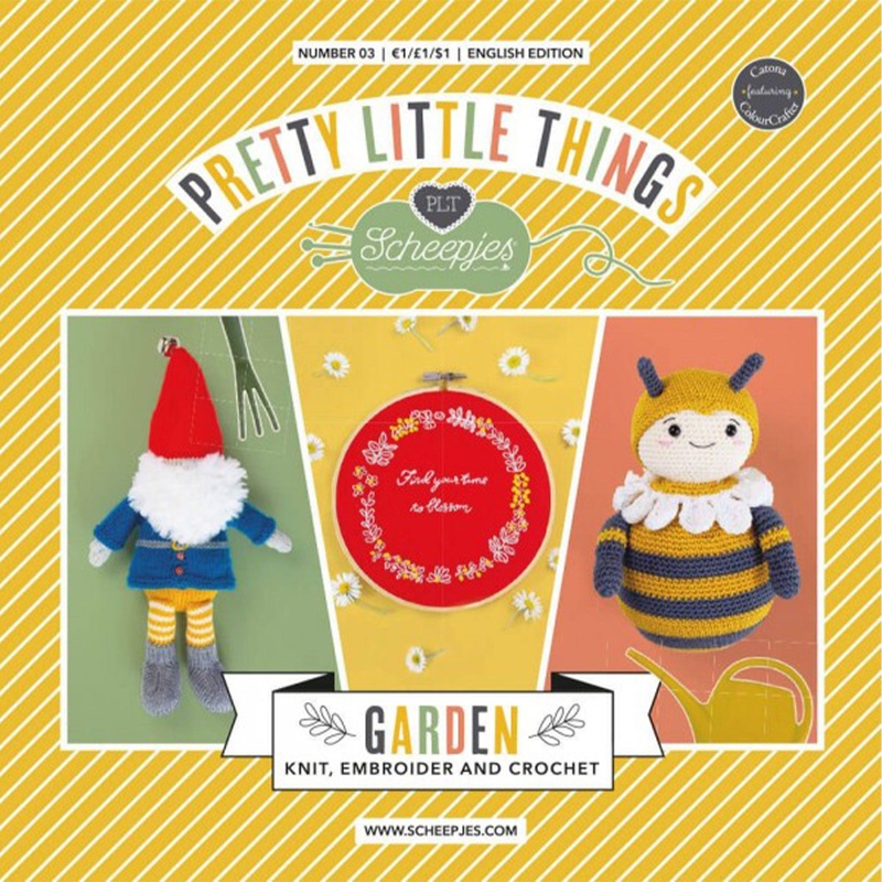 Scheepjes Pretty Little Things Patterns – No 3. Garden (Knit, Embroider, and Crochet)
