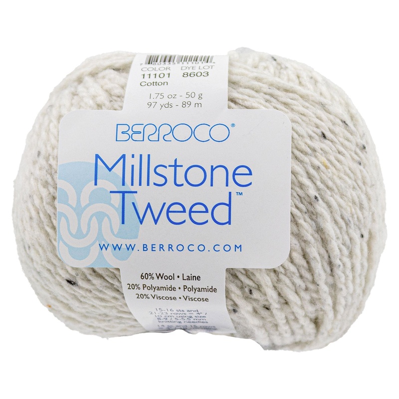 Berroco Millstone Tweed Yarn – 11101 Cotton