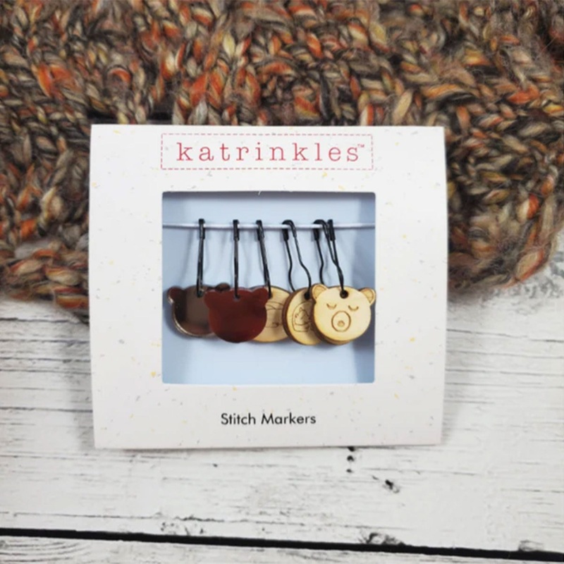Katrinkles Stitch Markers – Hibernating Bears