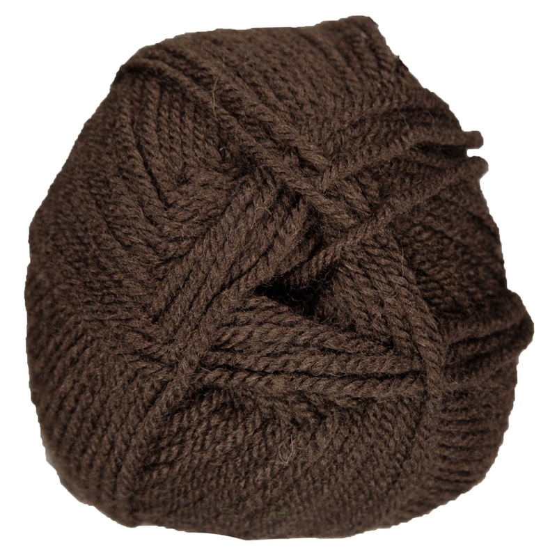 Plymouth Yarn Encore Worsted Yarn – 0599 Deep Brown