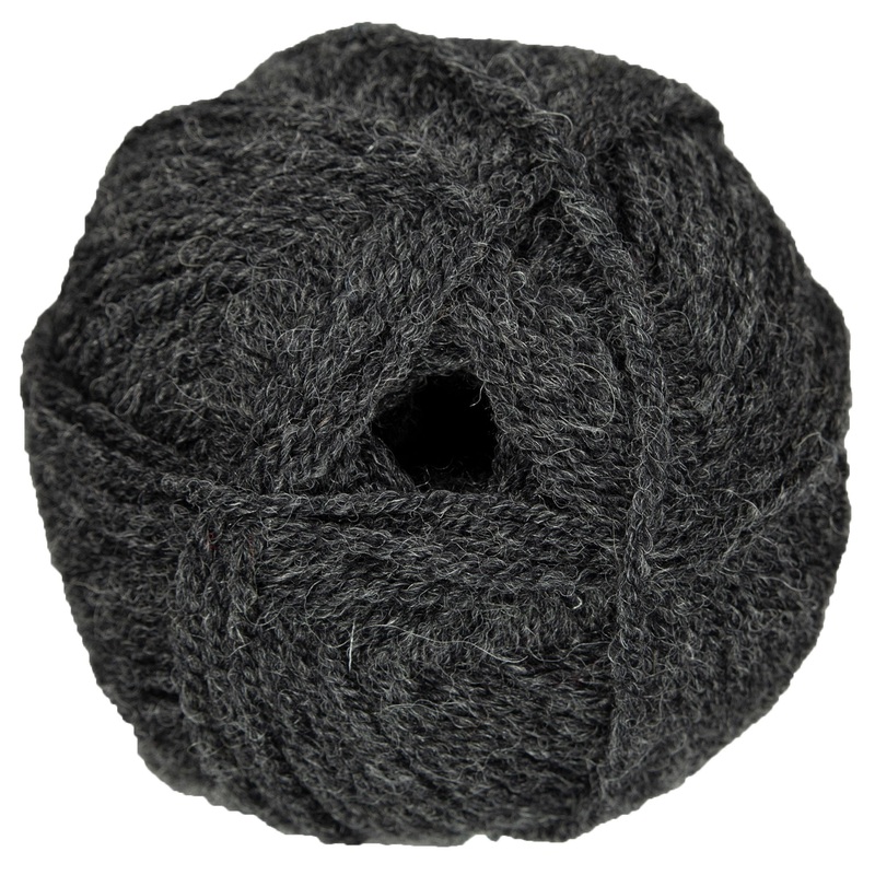 Plymouth Yarn Encore Worsted Yarn – 0520 Night Grey Heather
