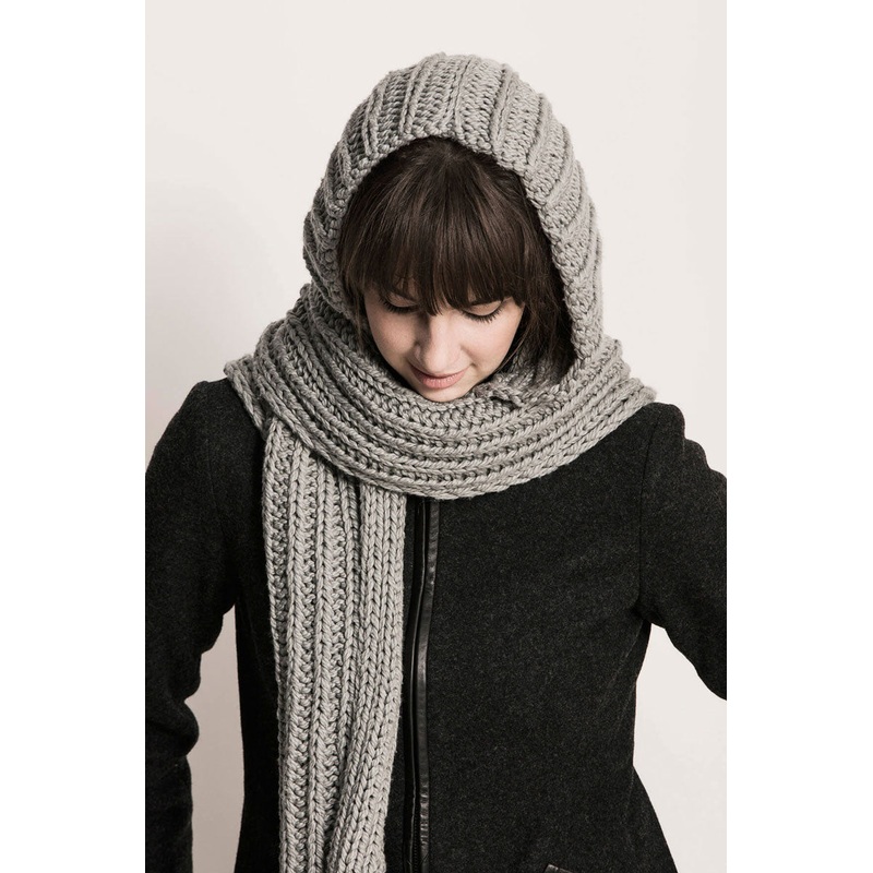 Blue Sky Fibers The Classic Series Patterns – Breezy Point Hood Scarf – PDF Download