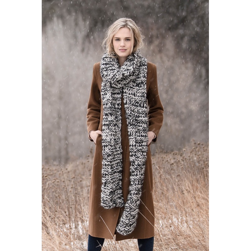Blue Sky Fibers Traveler’s Series Patterns – Big Falls Scarf – PDF Download