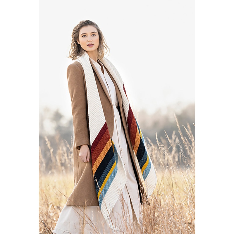 Blue Sky Fibers Traveler’s Series Patterns – Gresham Wrap – PDF Download
