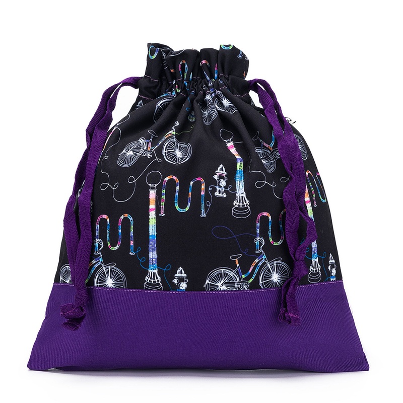 della Q Small Eden Project Bag – 115-1 – Fabric Print Collection – Yarn Bombing