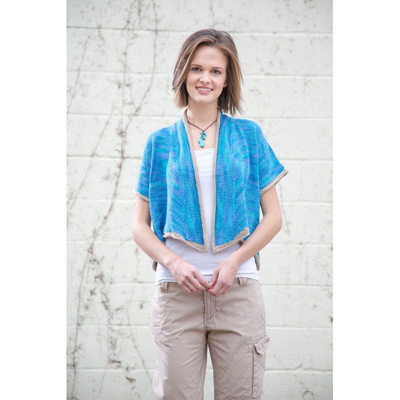 Universal Yarn Bamboo Pop – Adult Patterns – Drape Front Cardi – PDF Download