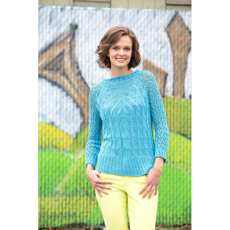 Universal Yarn Bamboo Pop – Adult Patterns – Steeple Pullover – PDF Download
