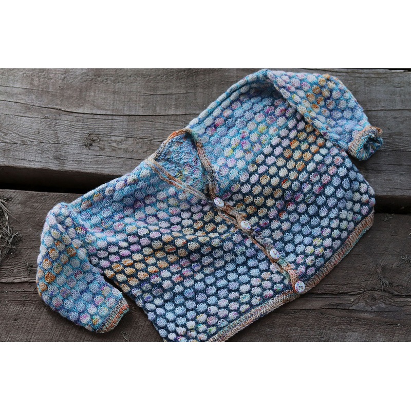 Koigu Pencil Box Collection 3.0 Patterns – Baby Bubble Cardigan – PDF Download