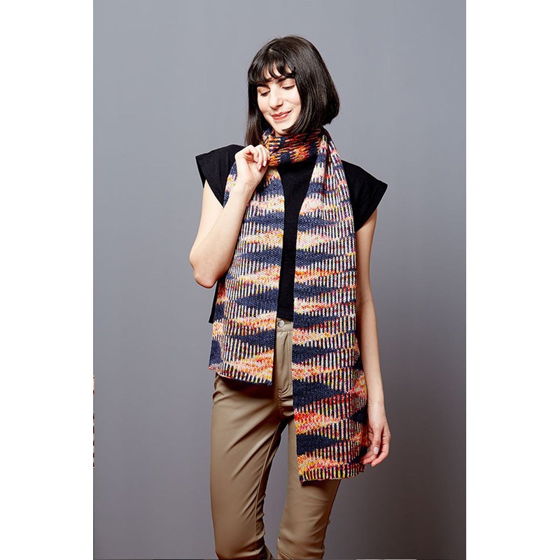 Gusto Wool Carmen Patterns – Flicker Scarf – PDF Download