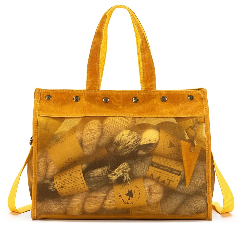 della Q Maker’s Mesh Tote – Mustard
