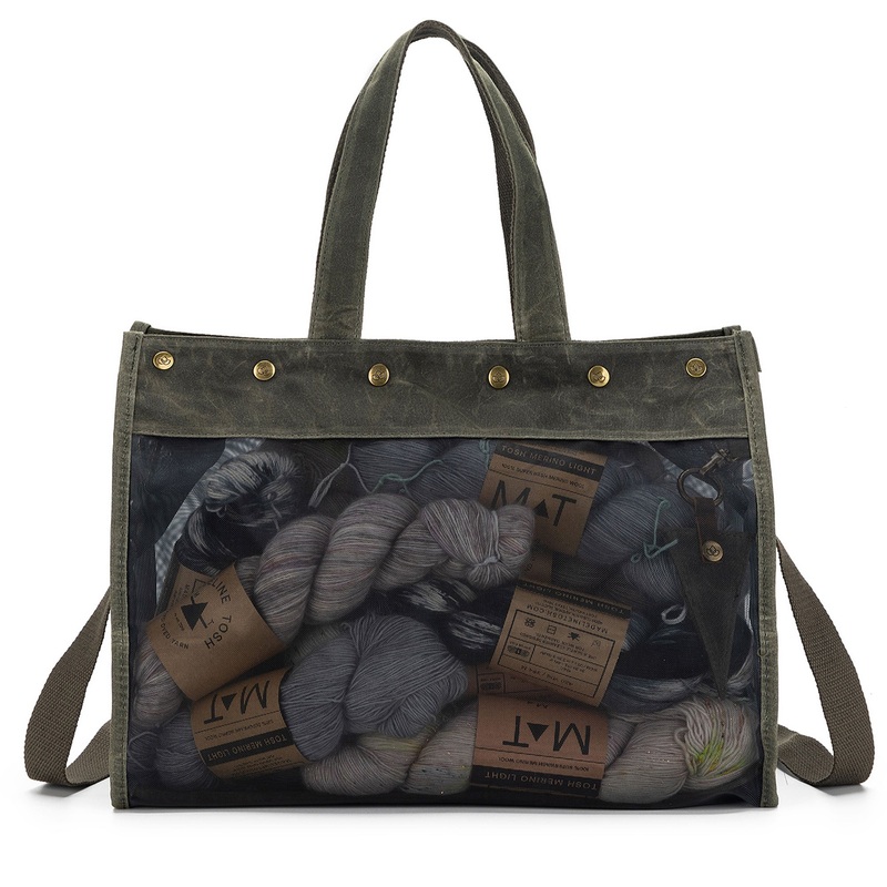 della Q Maker’s Mesh Tote – Olive