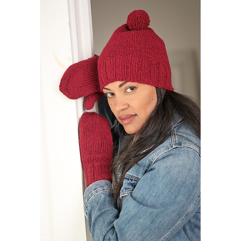 Berroco Talara Patterns – Maitake Hat and Mitts – PDF Download