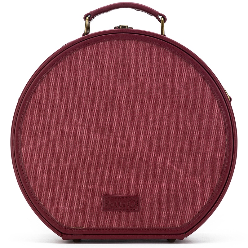 della Q Maker’s Hat Box – Maroon