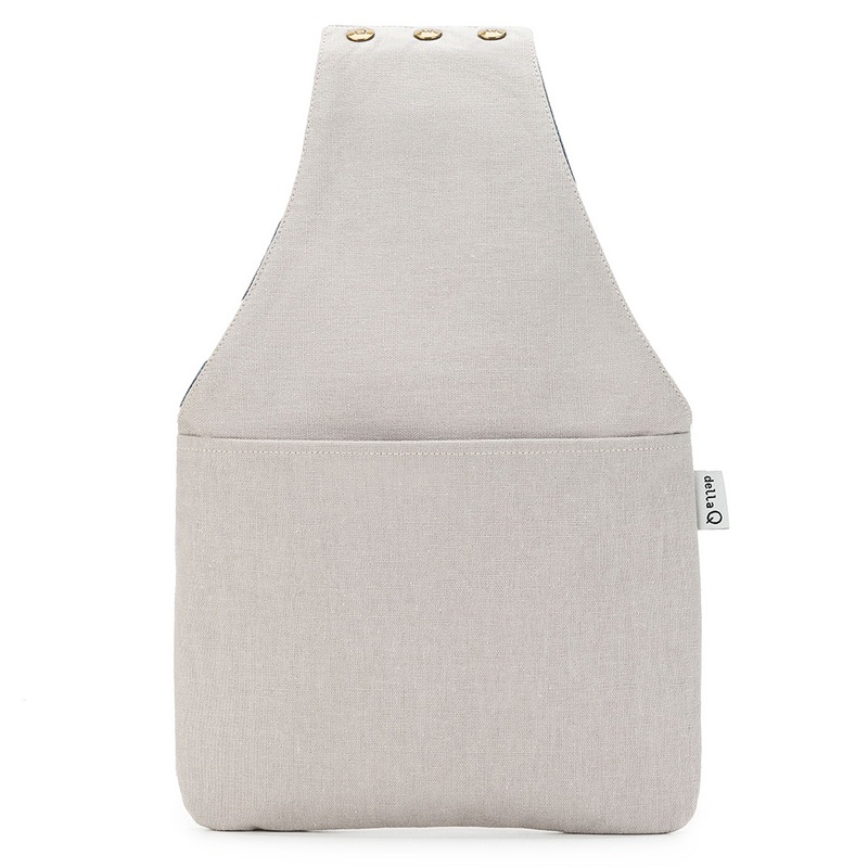 della Q Nora Wrist Bag – 1300-1 – *Linen – Pebble