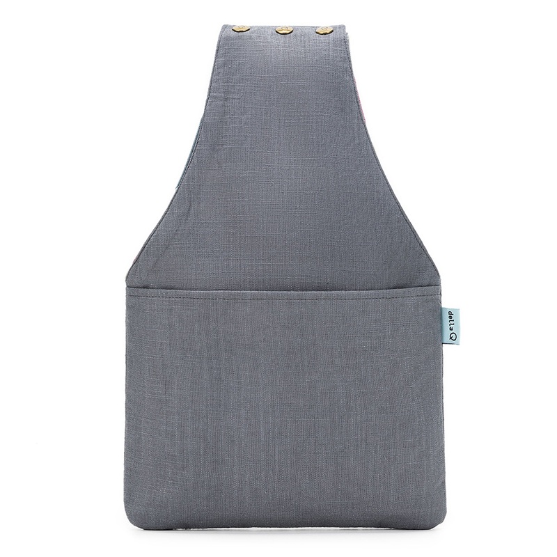 della Q Nora Wrist Bag – 1300-1 – *Linen – Slate