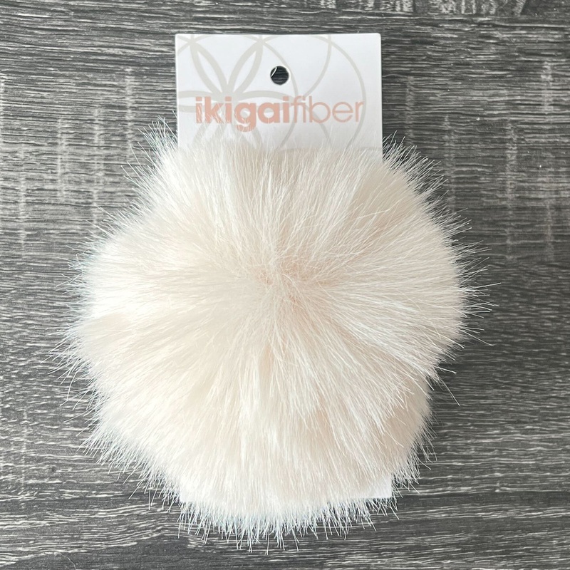 Ikigai Fiber Faux Luxe Pom Poms – Xl Lux Cream
