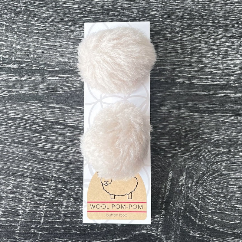 Ikigai Fiber Wool Pom Poms – Oat Wool Pom 6cm