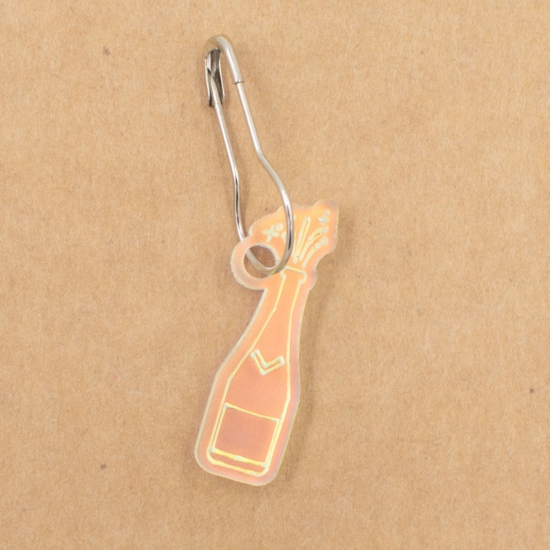 Birdie Parker Stitch Markers – Champagne Bottle