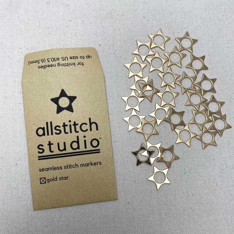 Allstitch Studio Seamless Stitch Markers – Gold Stars