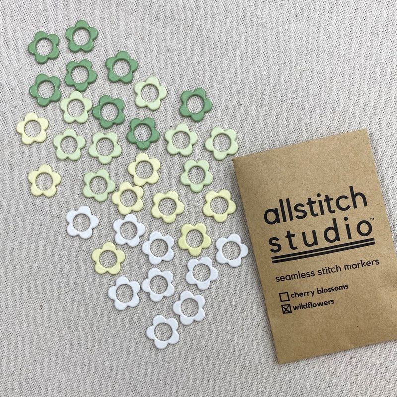 Allstitch Studio Seamless Stitch Markers – Large – Wildflowers