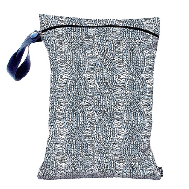 Gleener S’Wet Wet/Dry Bag – Gray Knit Cables