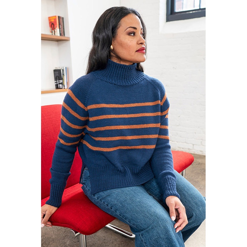 Berroco Merino 401 Patterns – Bressummer Sweater – PDF Download