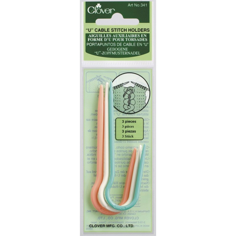Clover Cable Stitch Holders – U-Shaped Cable Needle