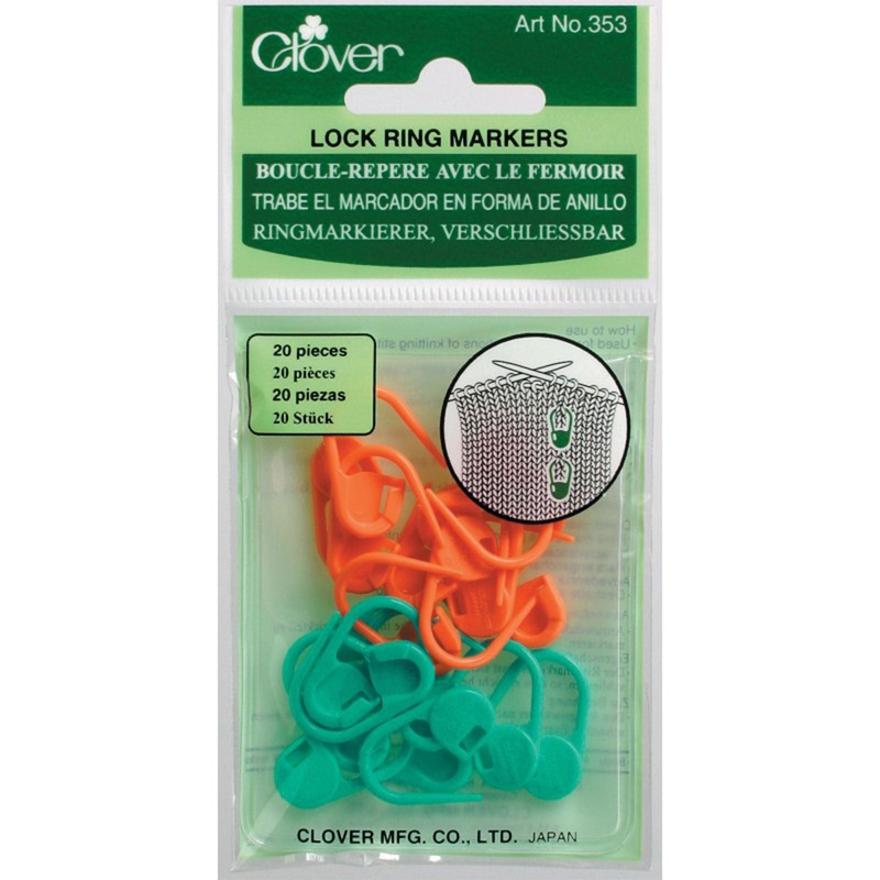 Clover Stitch Markers – Locking Stitch Markers