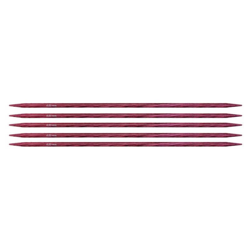 KnitPro Dreamz Double Point Needles – US 6 – 6 (4.0mm) Fuchsia Fan