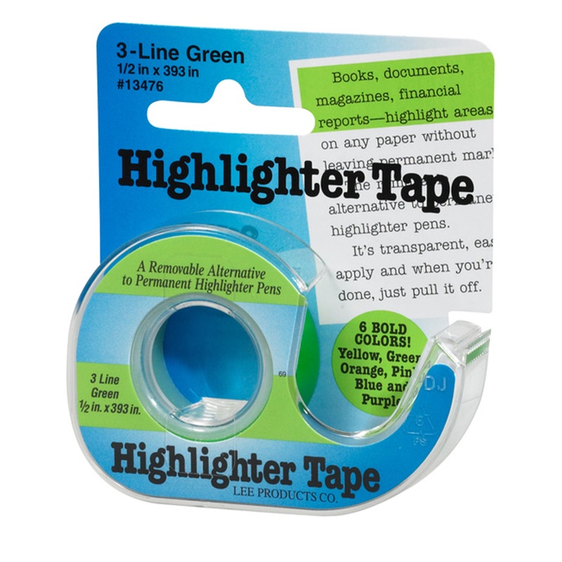 Lee Products Highlighter Tape – Green