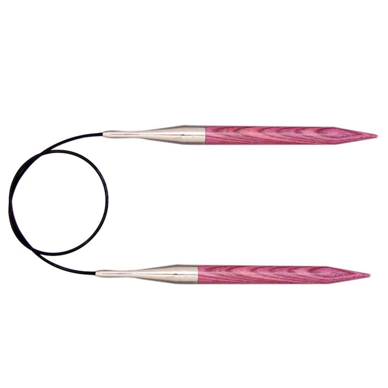 KnitPro Dreamz Fixed Circular Needles – US 13 – 24 Fuchsia Fan