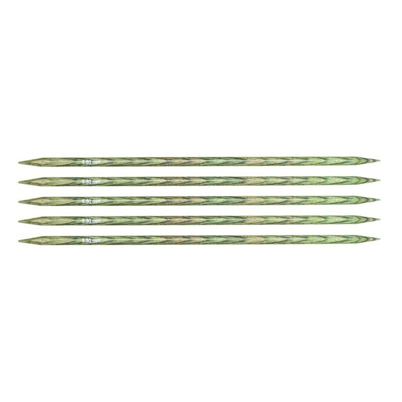 KnitPro Dreamz Double Point Needles – US 9 – 6 (5.5mm) Misty Green