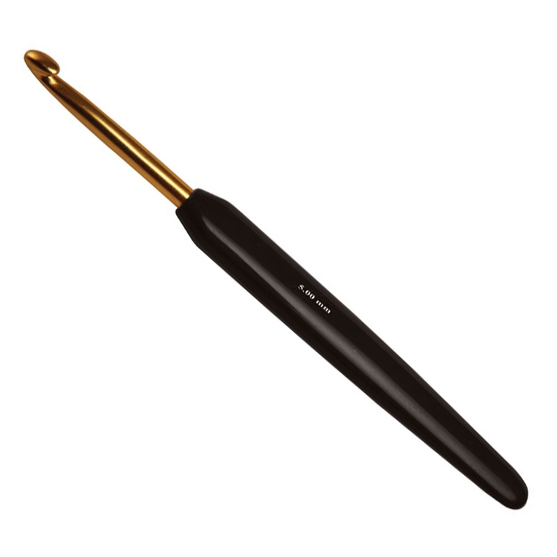 KnitPro Aluminum Gold Crochet Hooks – J (6.0mm)
