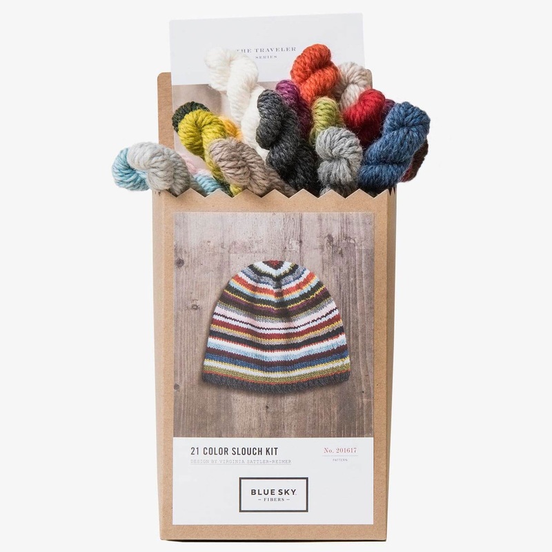 Blue Sky Fibers 21-Color Slouch Hat Kit