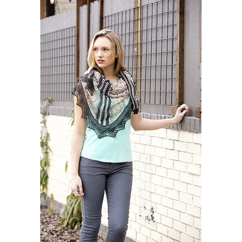 Universal Yarn Contrarian Shawls: Book 2 Patterns – Bisected Shawl – PDF Download