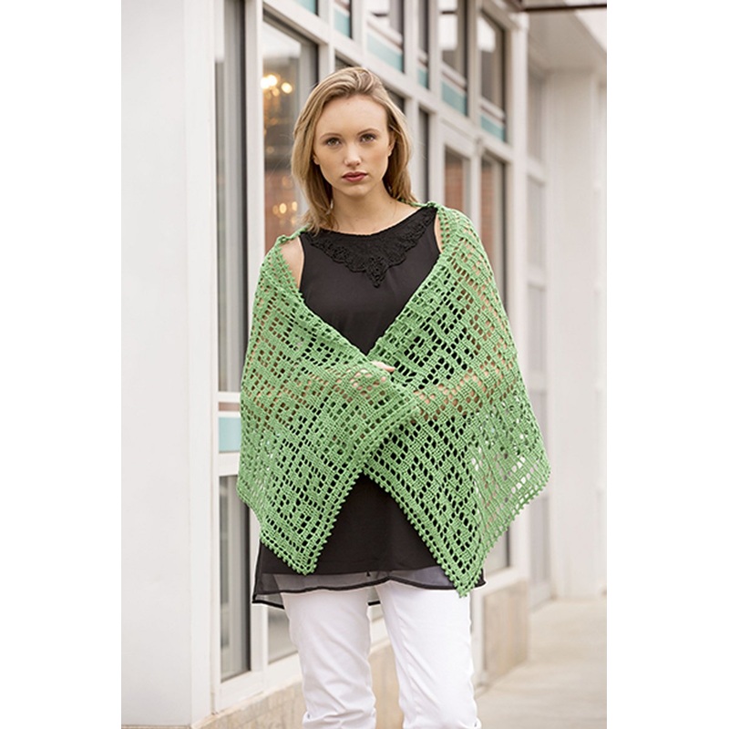 Universal Yarn Contrarian Shawls: Book 2 Patterns – Delphi Stole – PDF Download